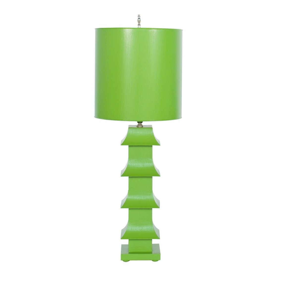Green Pagoda Lamp by Worlds Away