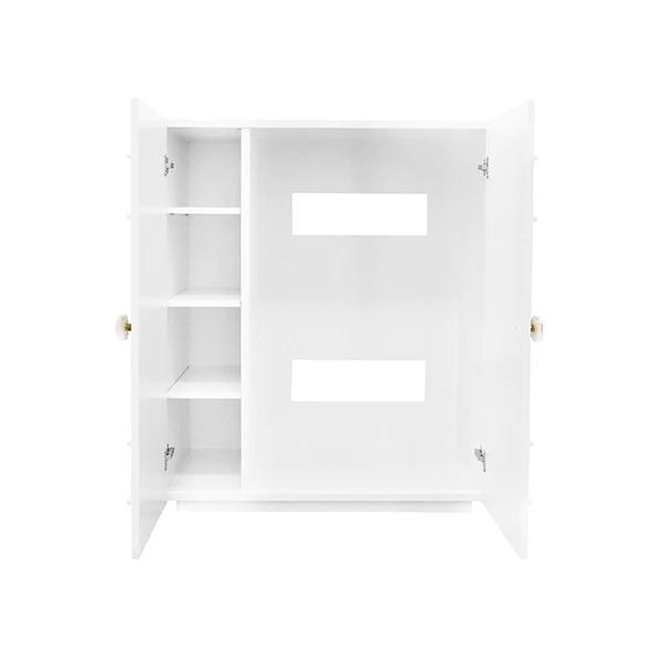 Judd White 2-Door Cabinet by Worlds Away