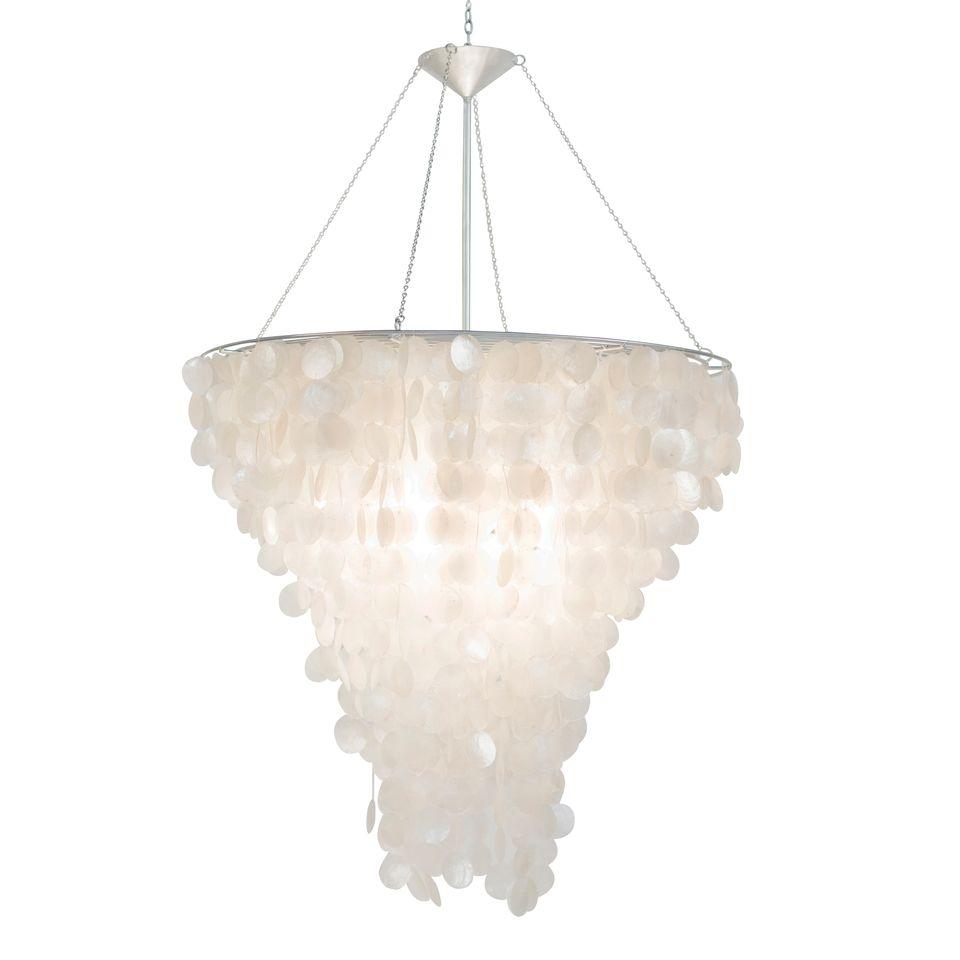 Capiz Shell Chandelier by Worlds Away