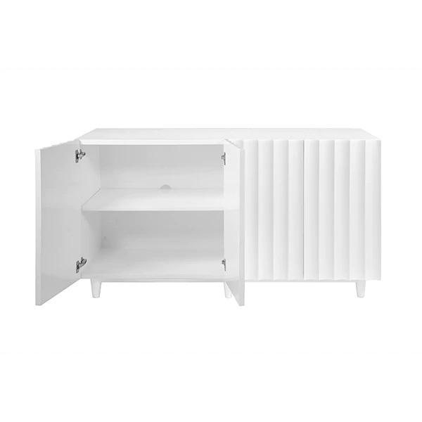 Odette White Cabinet by Worlds Away