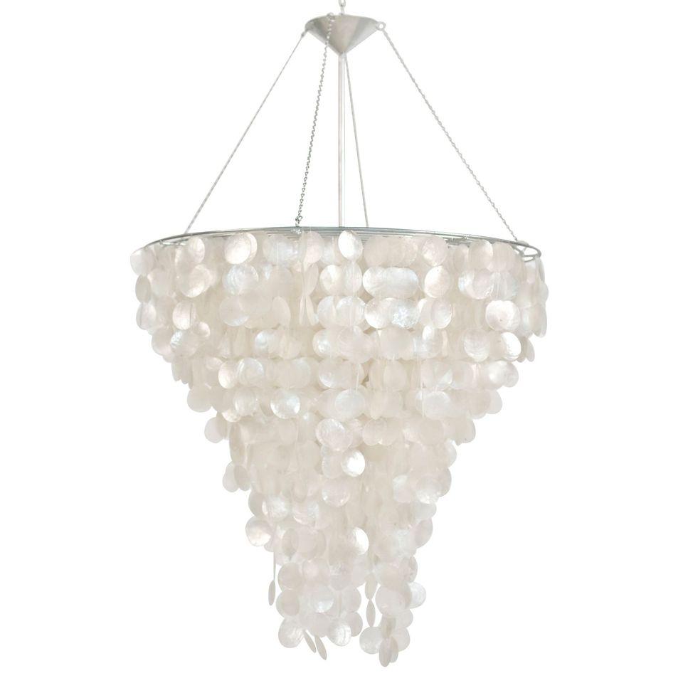 Capiz Shell Chandelier by Worlds Away