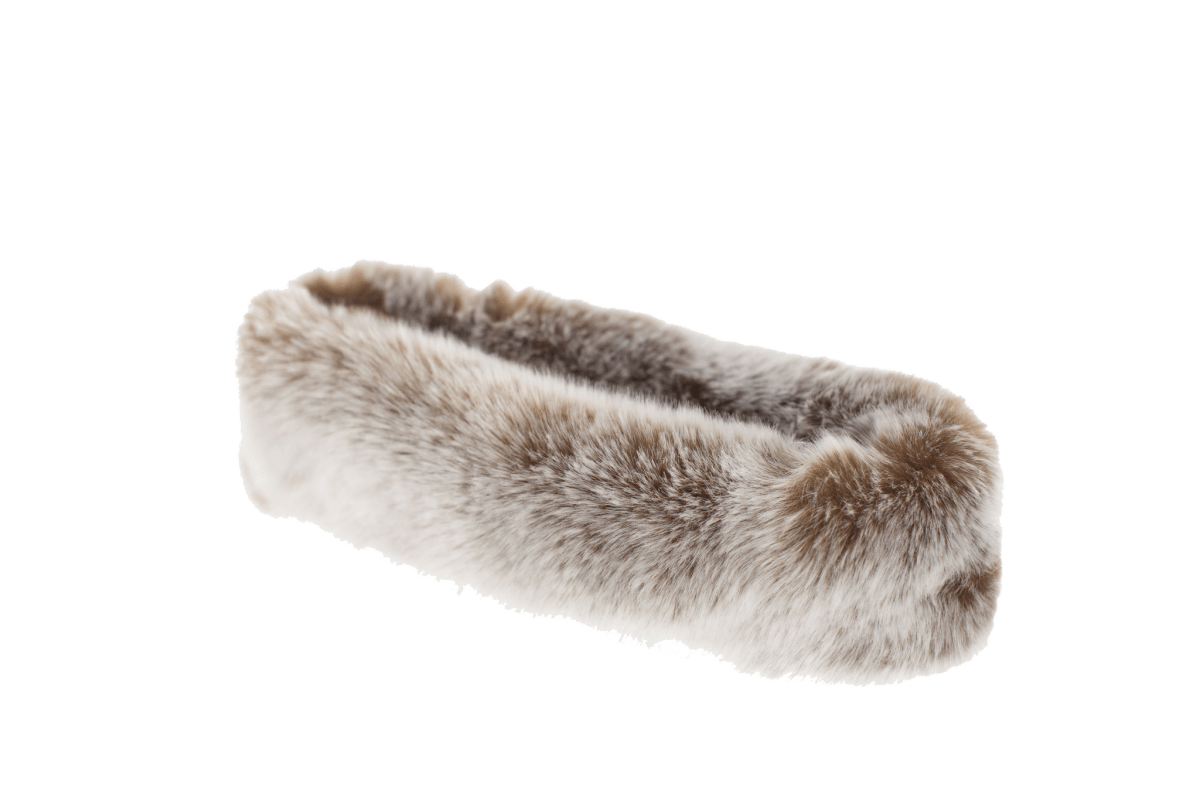 Chestnut Faux Fur Headband/Collar by Evelyne Prélonge