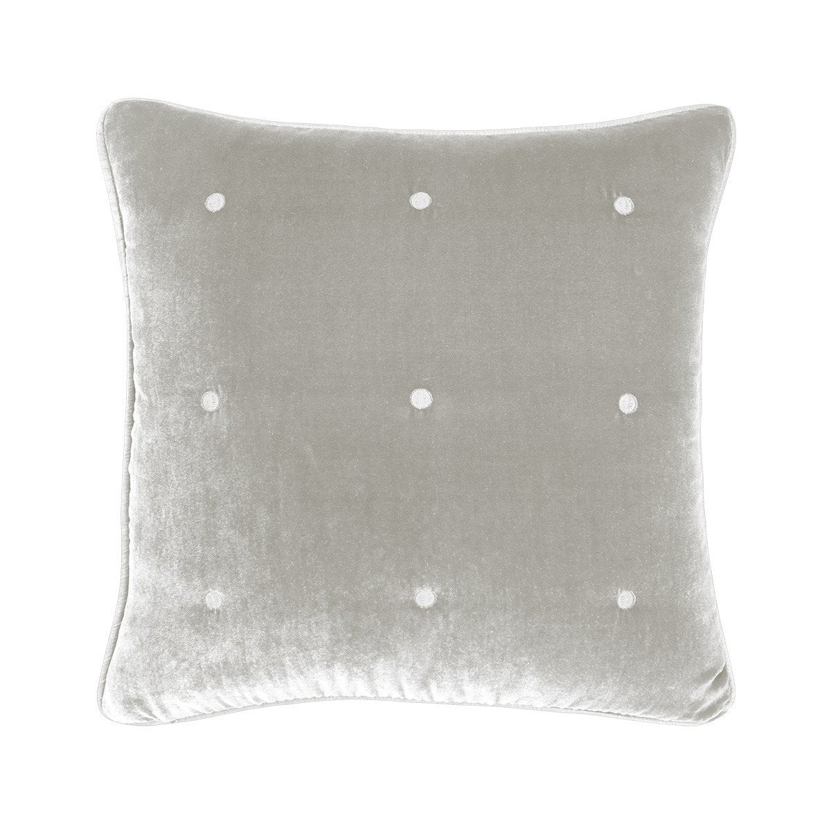 Cocon Platine Velvet Pillow by Yves Delorme