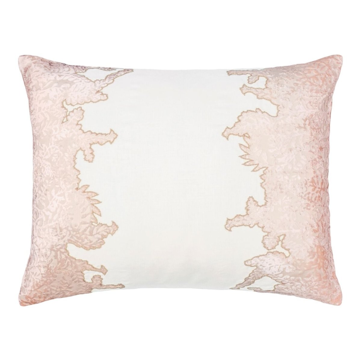 Blossom Ferns Velvet Appliqué Pillow