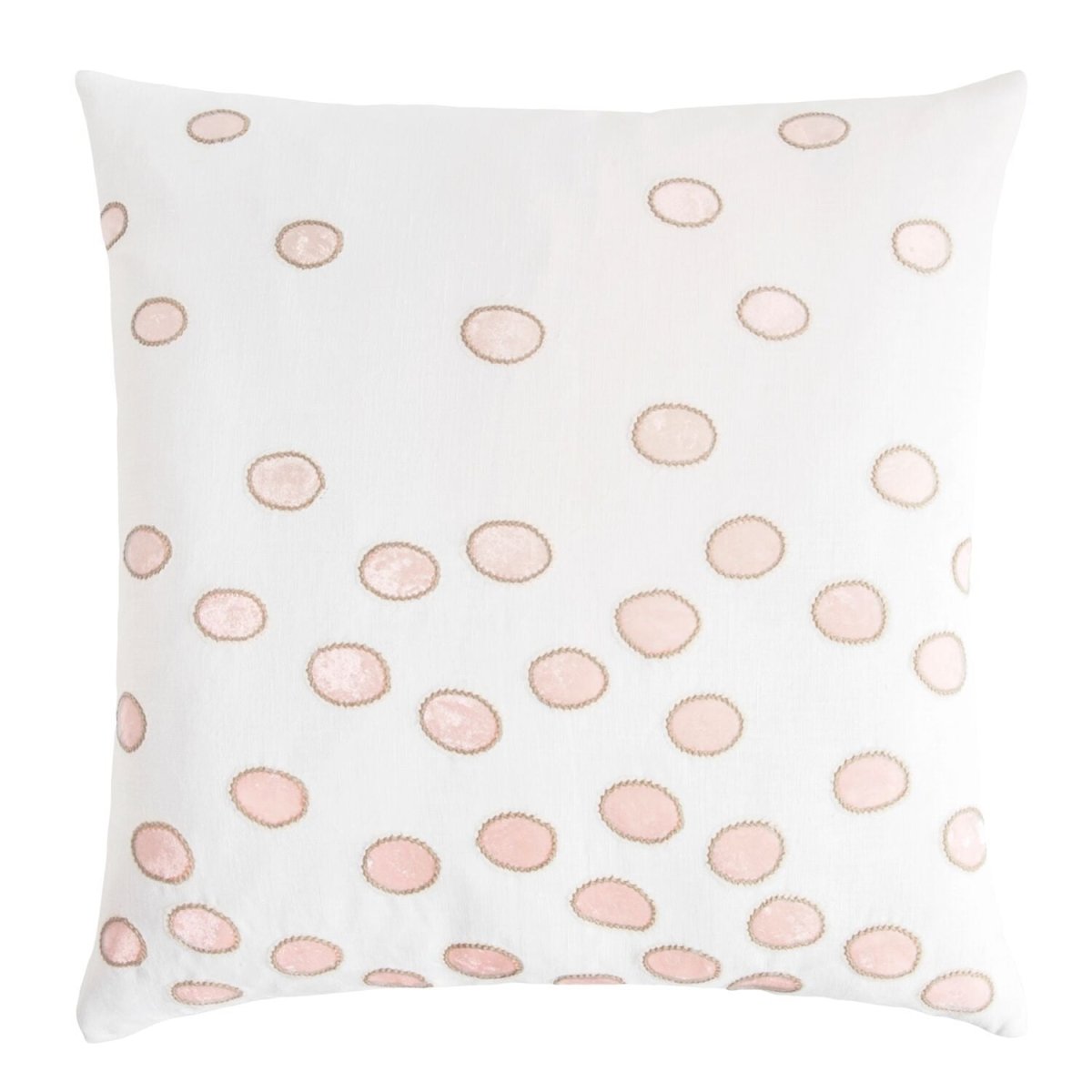 Blossom Ovals Velvet Appliqué Pillows by Kevin O'Brien Studio