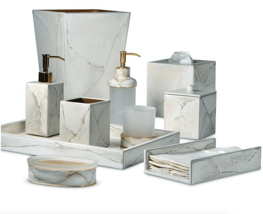 Marbleous Bath Accessories by Mike + Ally