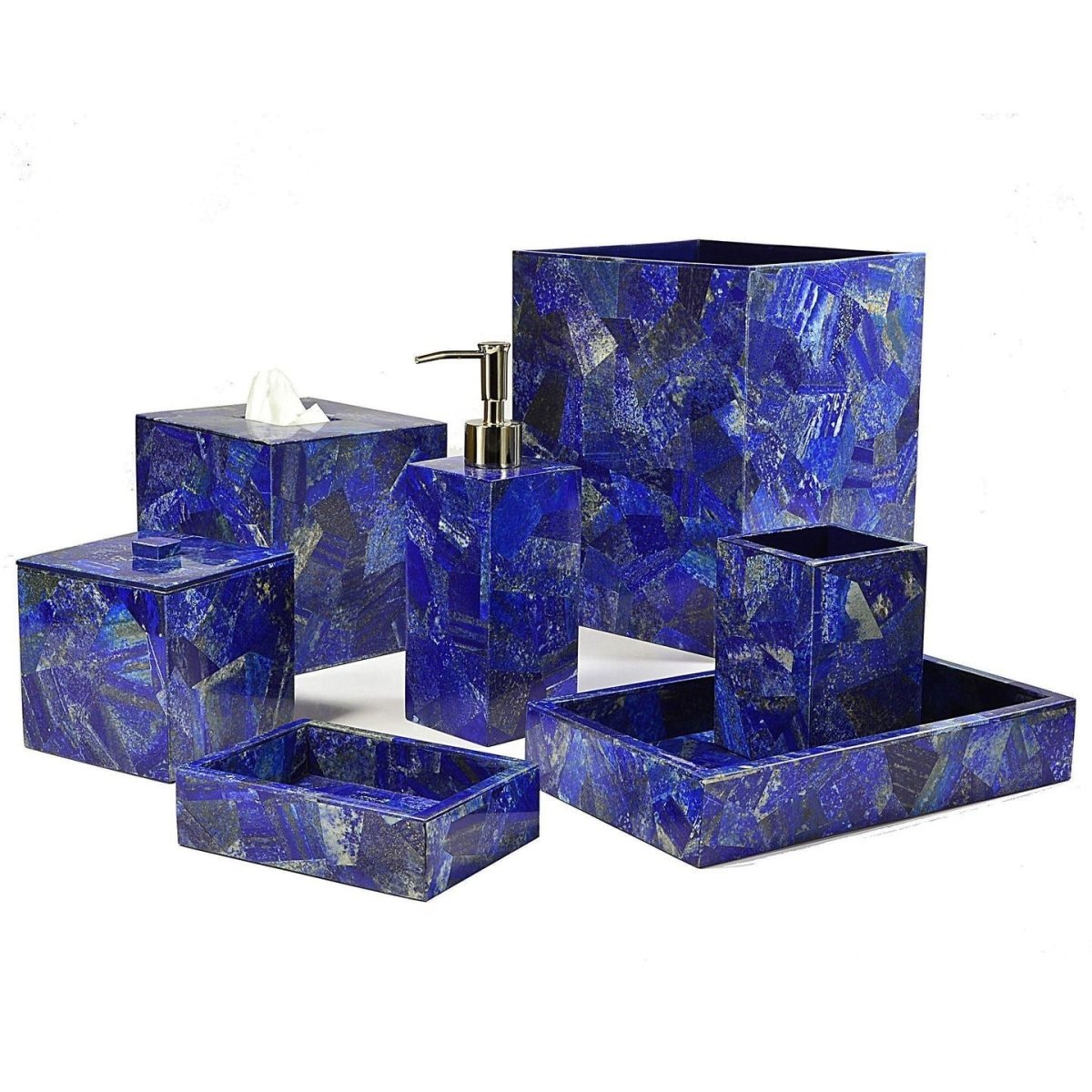 Taj Lapis Bath Accessories by Mike + Ally