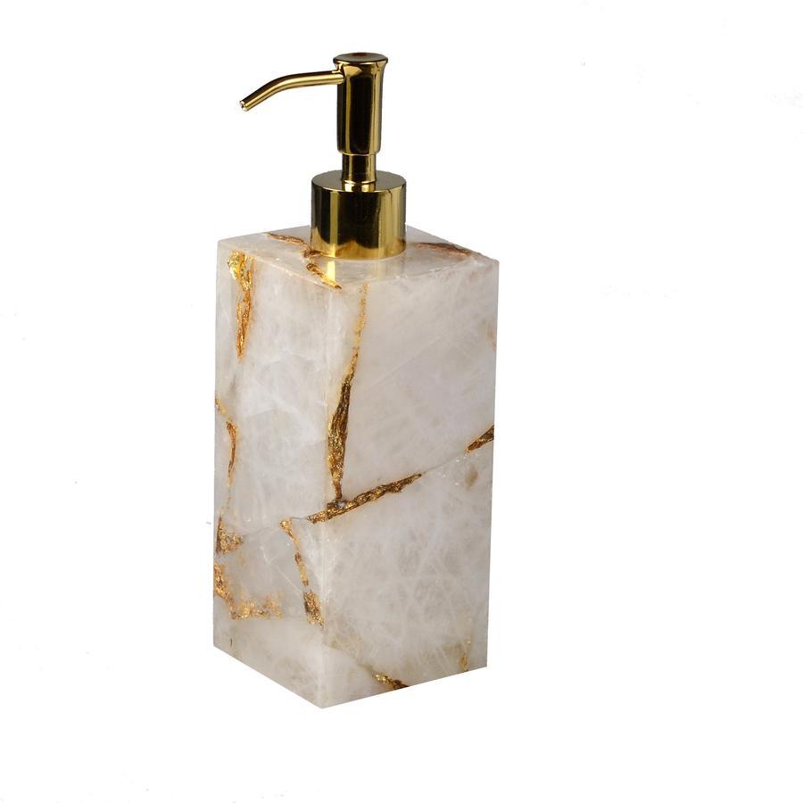 Taj Rock Crystal & Gold Bath Accessories by Mike + Ally