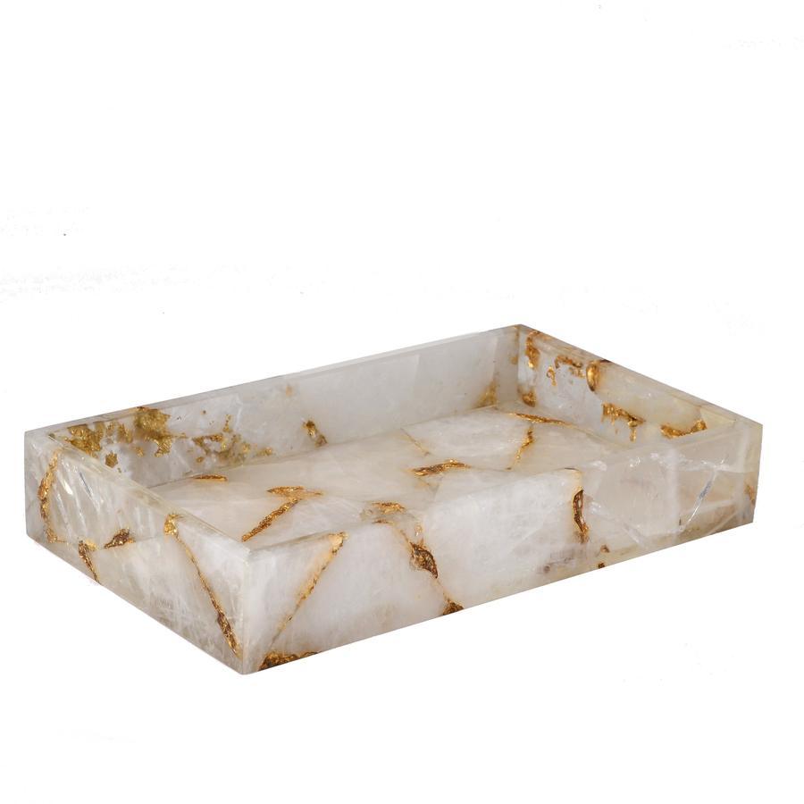 Taj Rock Crystal & Gold Bath Accessories by Mike + Ally