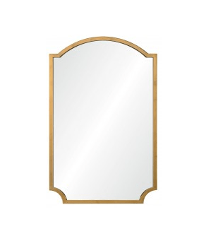 Large Distressed Gold Leaf Mirror by Mirror Home