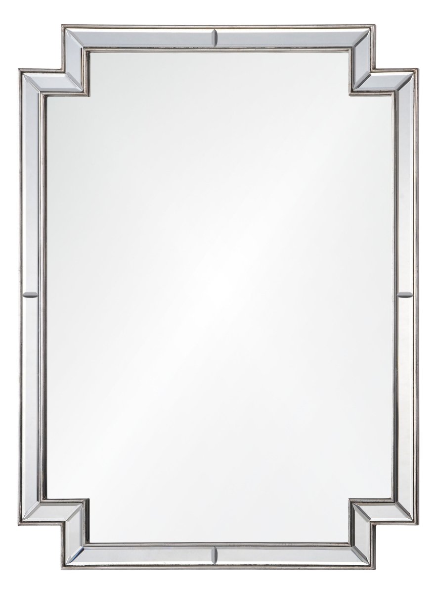 Distressed Silver Leaf Framed Mirror by Mirror Home