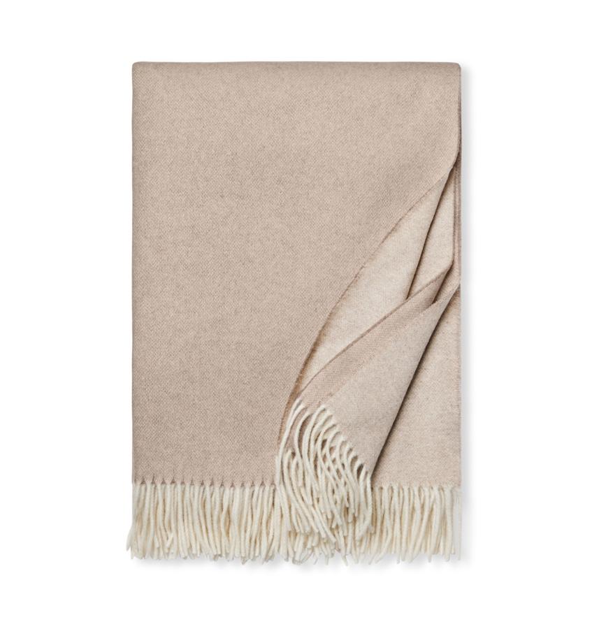 Renna Natural Cashmere Throw by Sferra