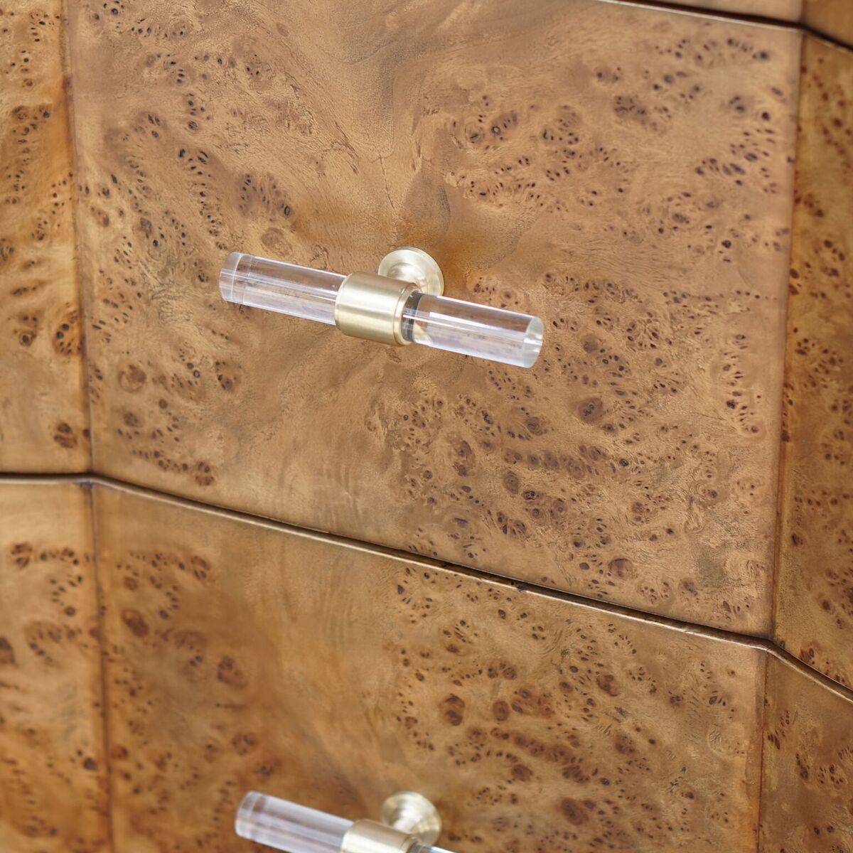 Plymouth Dark Burl Wood Chest by Worlds Away