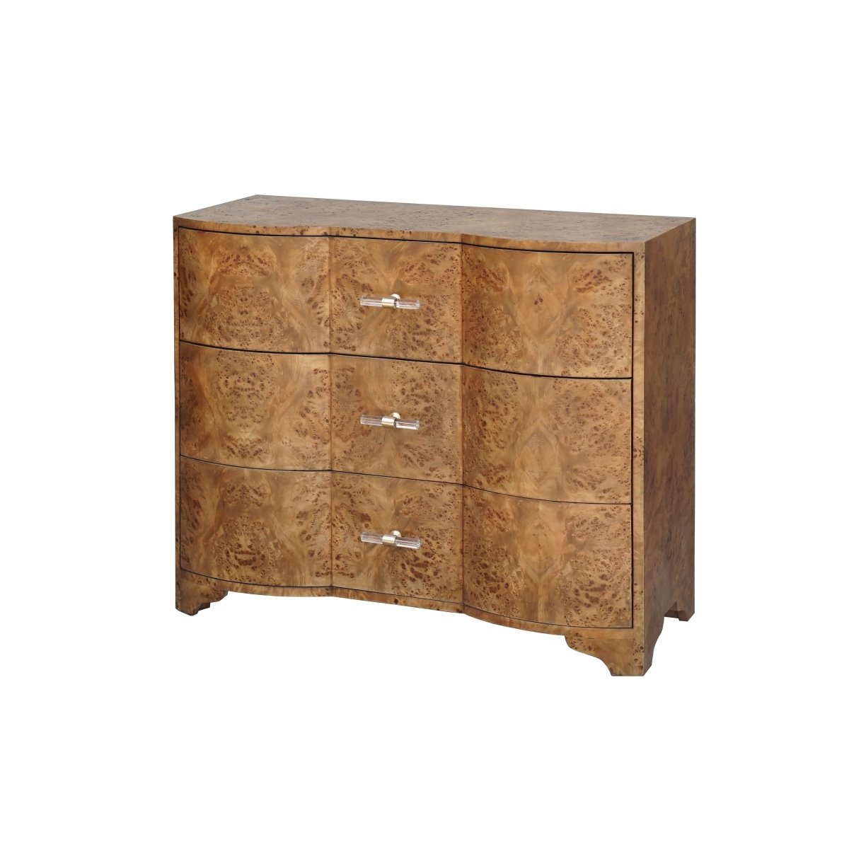 Plymouth Dark Burl Wood Chest by Worlds Away