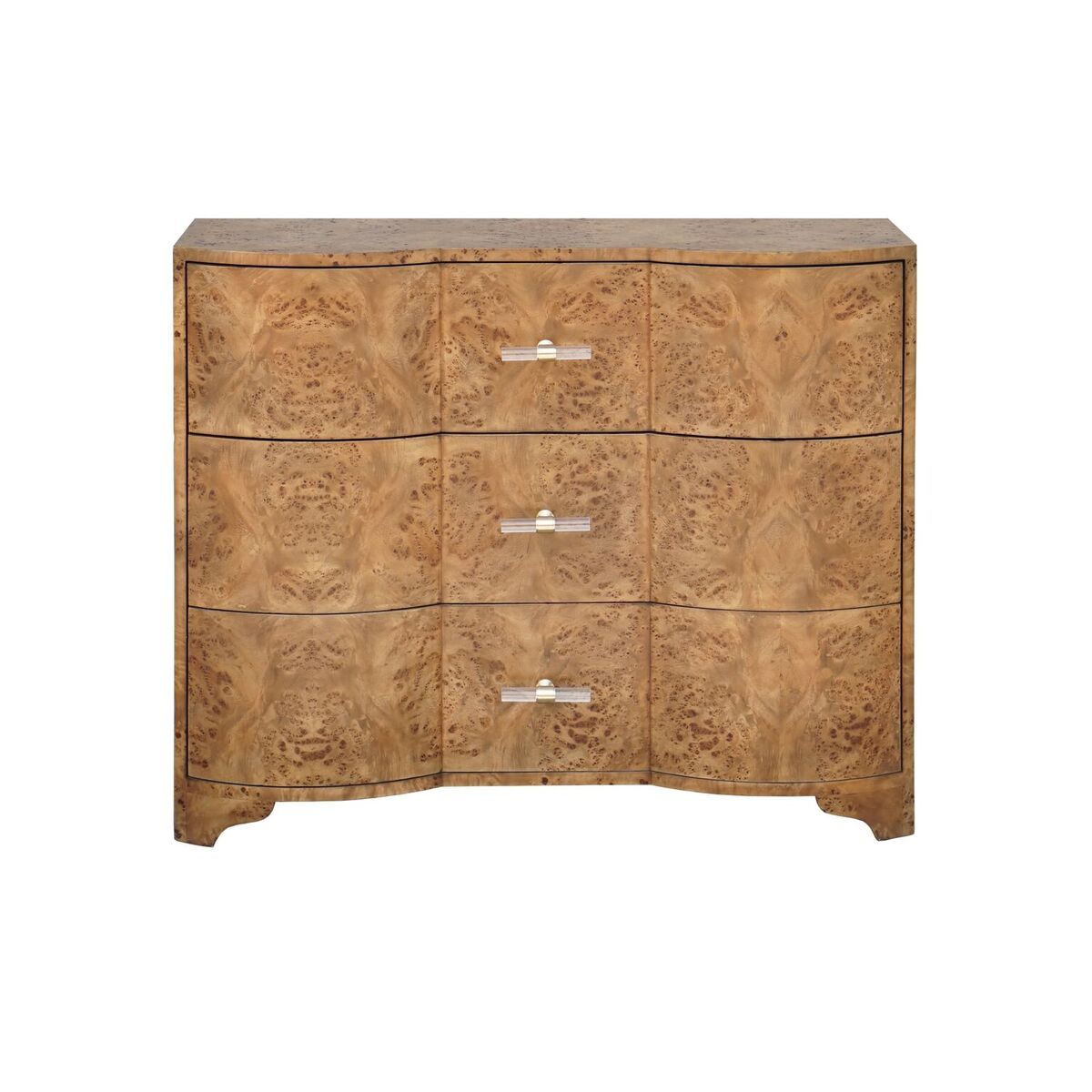 Plymouth Dark Burl Wood Chest by Worlds Away