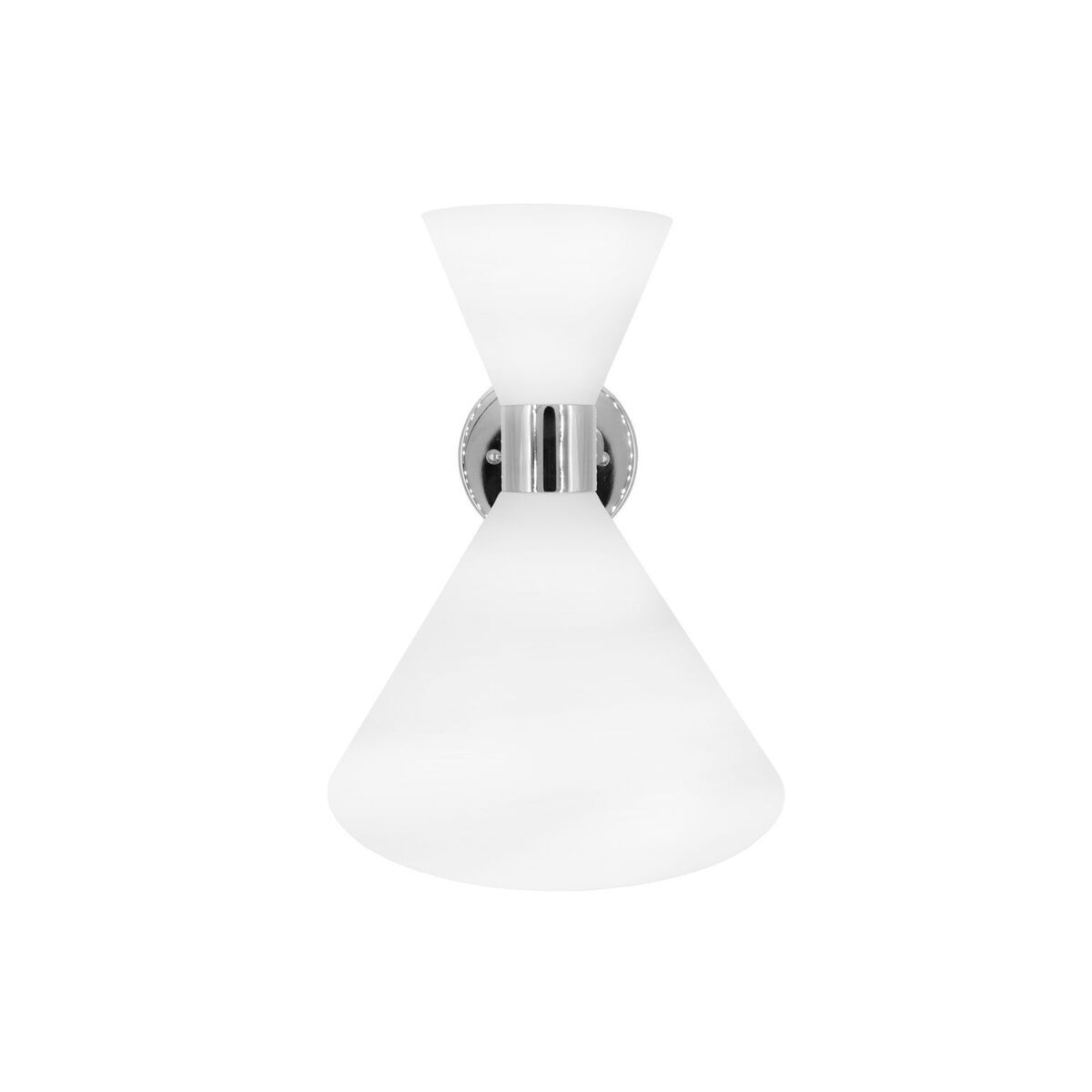 August White & Nickel Wall Sconce by Worlds Away