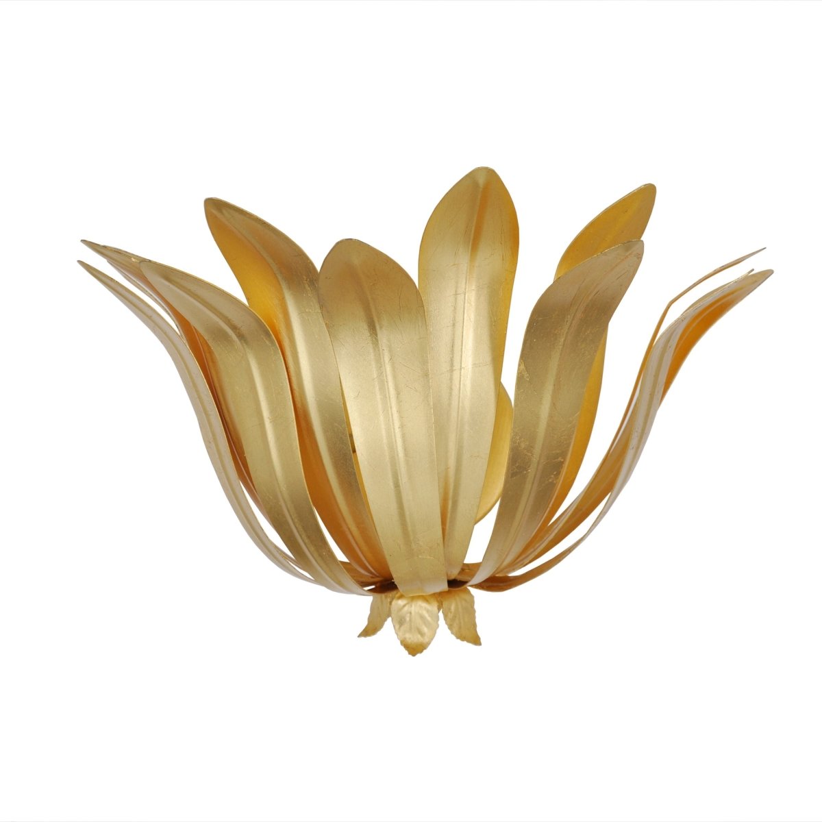 Cayman Gold Wall Sconce by Worlds Away