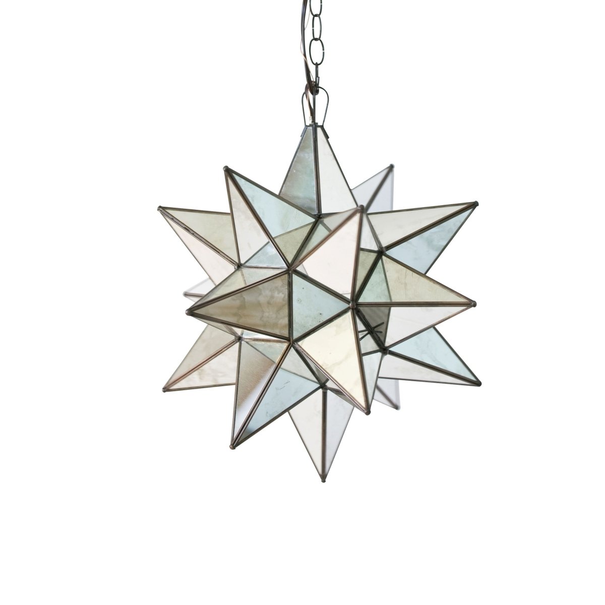 Antique Mirror Star Chandelier by Worlds Away