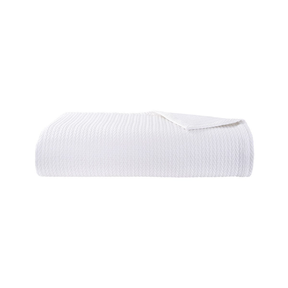 Songe White Coverlet by Yves Delorme