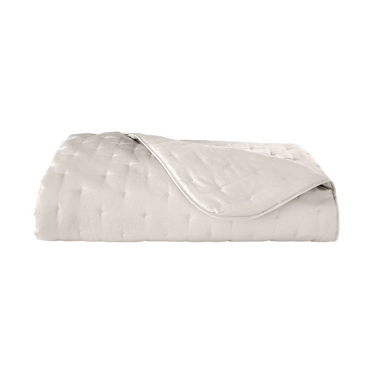 Triomphe Nacre Quilted Coverlet by Yves Delorme