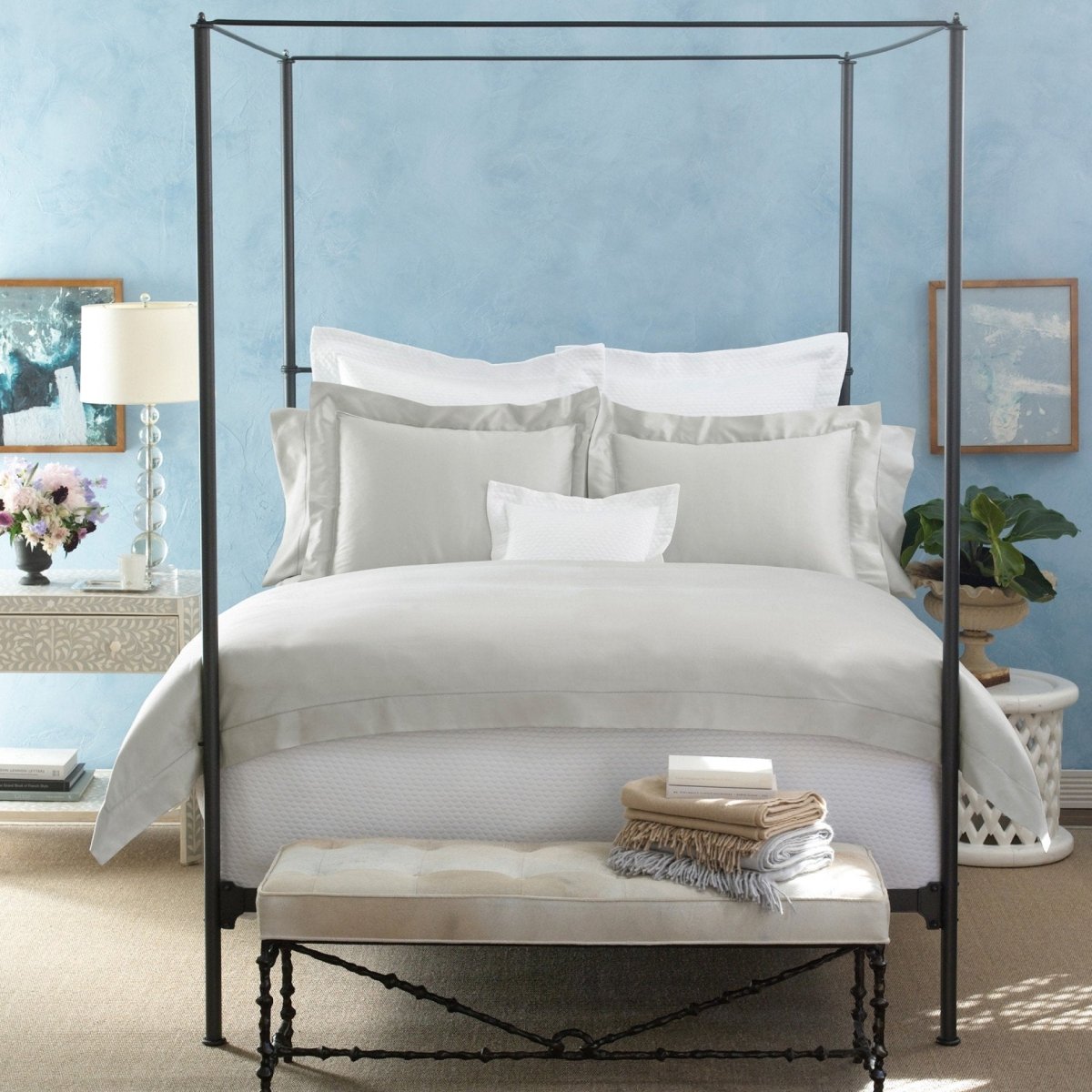 Nocturne Hemstitch Bedding by Matouk