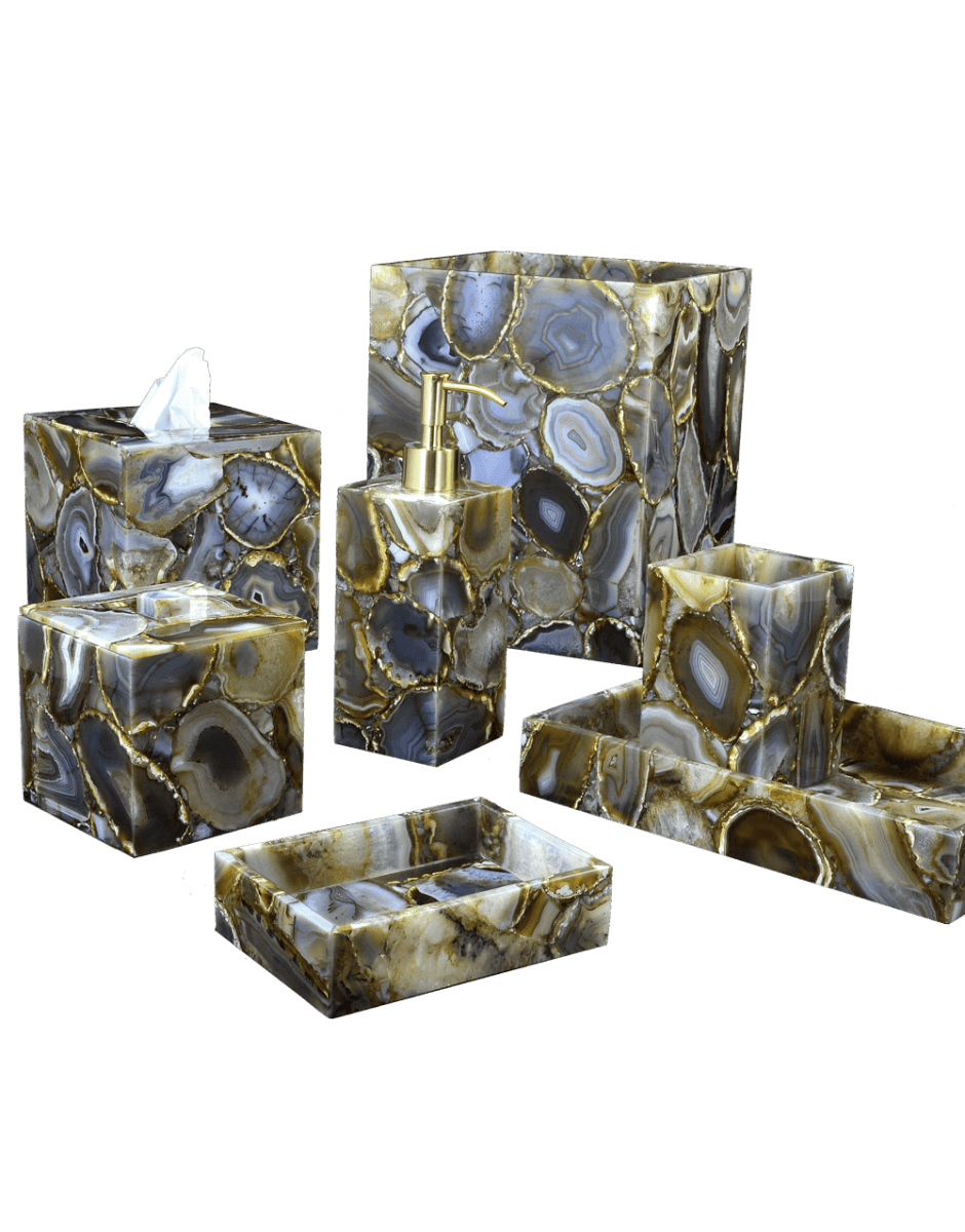 Taj Agate Bath Accessories by Mike + Ally