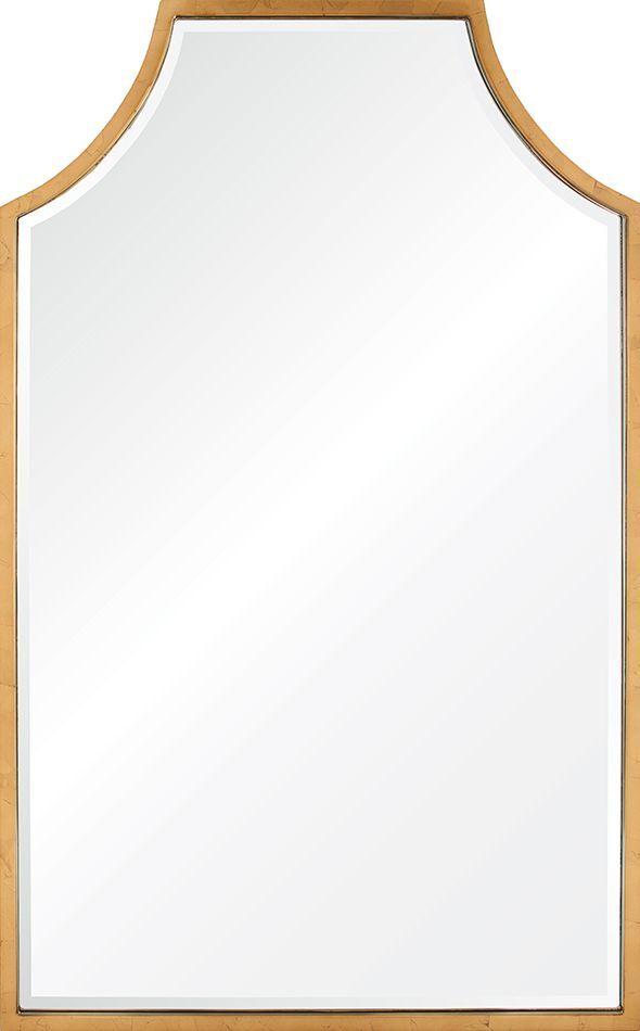 Distressed Gold Leaf Iron Mirror by Mirror Home