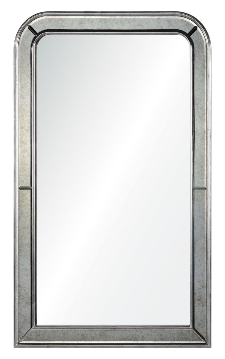 Laurent Distressed Silver Mirror by Barclay Butera