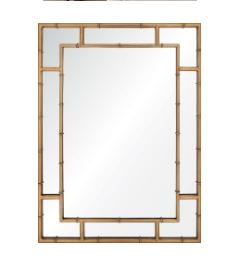Gold Leaf Iron Mirror by Mirror Home