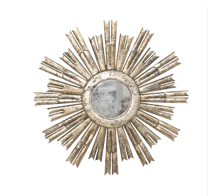 Rinaldo Silver Decorative Mirror by Worlds Away