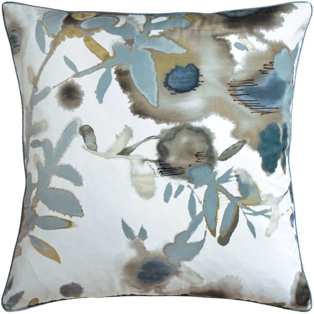 Open Spaces Pillow in Beige & Teal