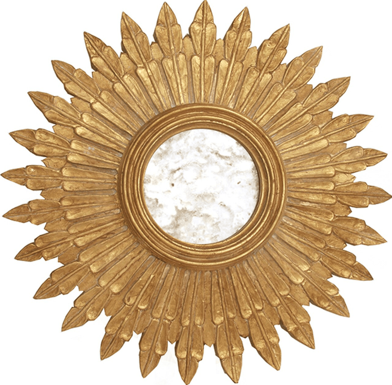 Santo Gold Starburst Mirror by Worlds Away