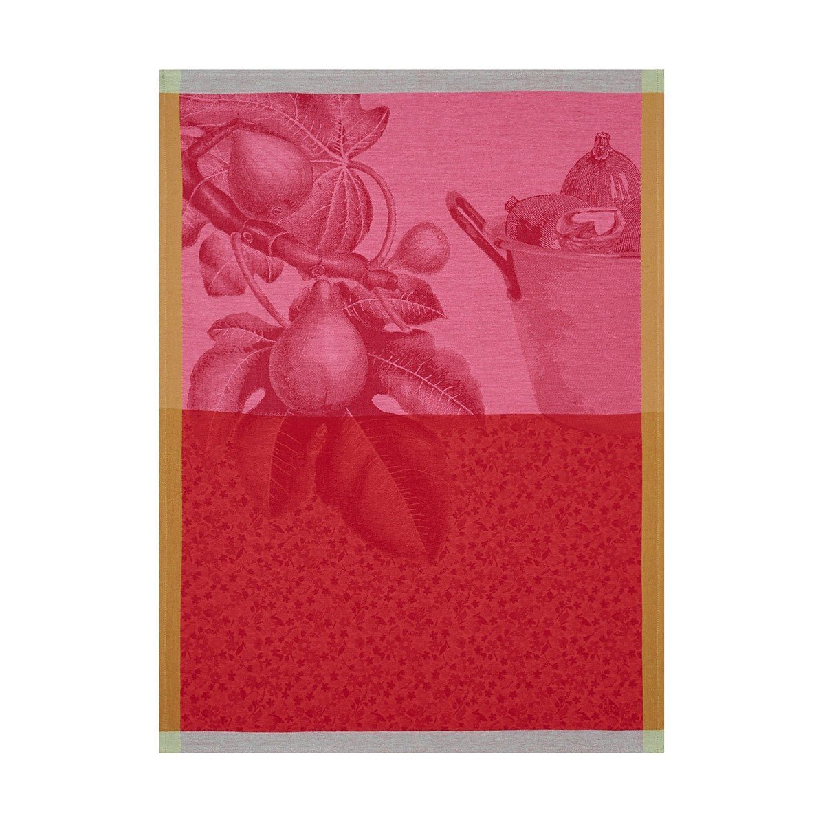 Fruits du Verger Coulis Tea Towel Set of 4 by Le Jacquard Francais