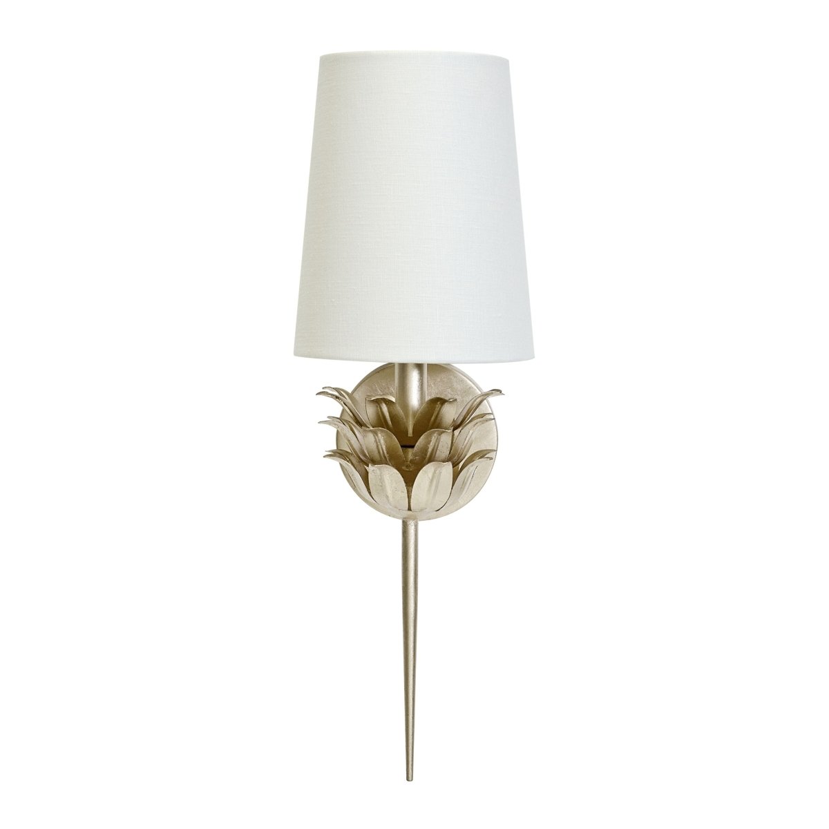 Delilah Silver Wall Sconce by Worlds Away