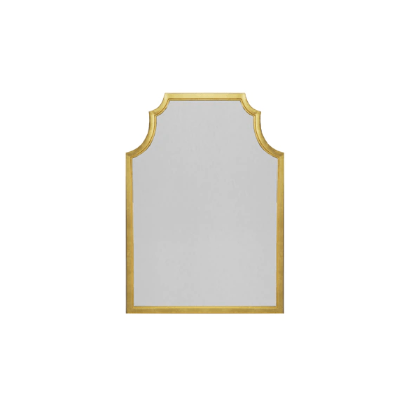 Lenwood Gold Leaf Pagoda Mirror by Worlds Away