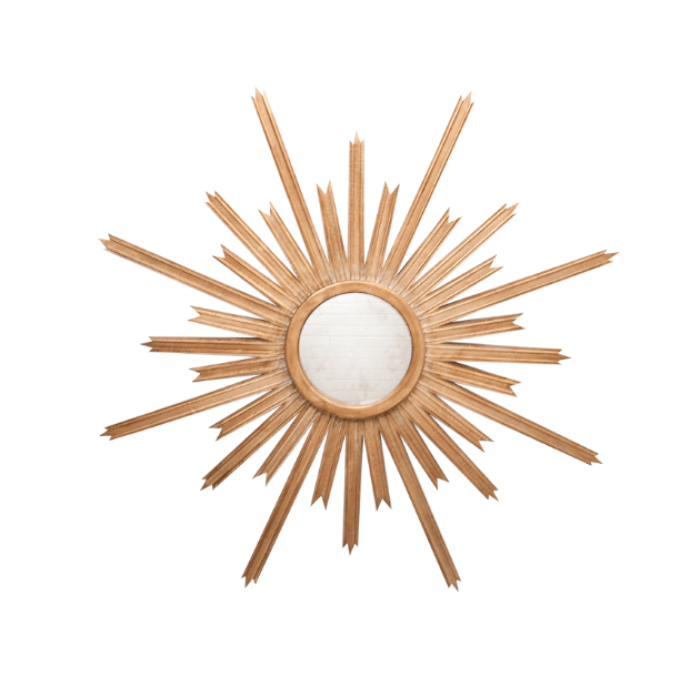 Starlata Gold Starburst Mirror by Worlds Away