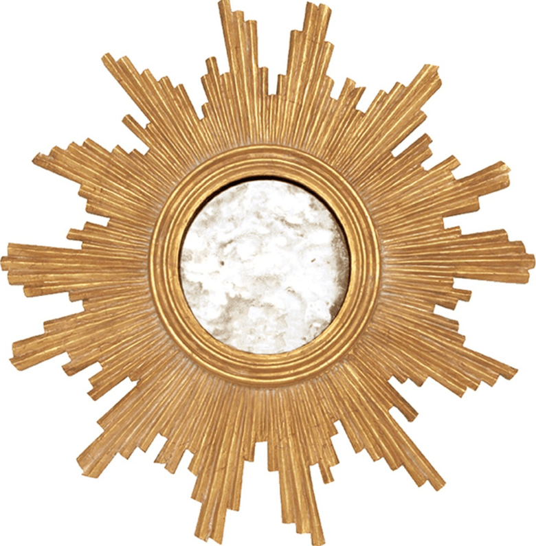 Versailles Gold Decorative Mirror by Worlds Away