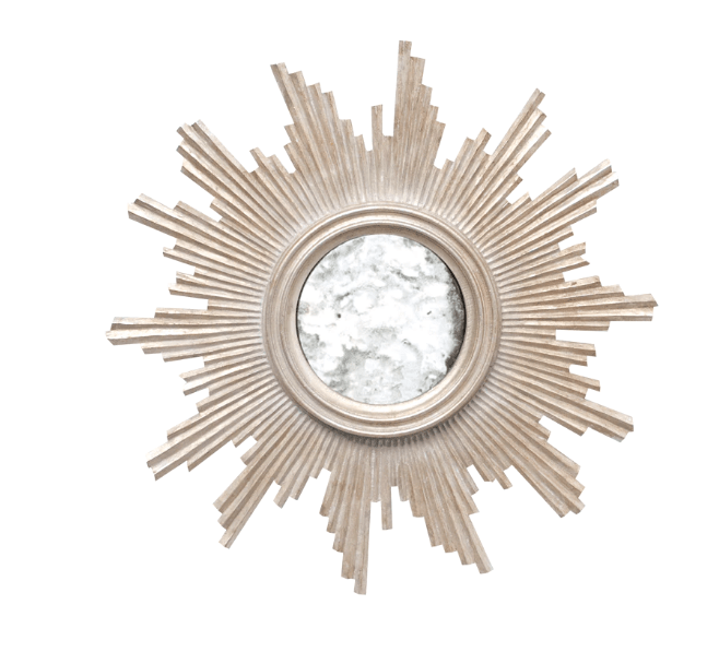 Versailles Silver Decorative Mirror by Worlds Away