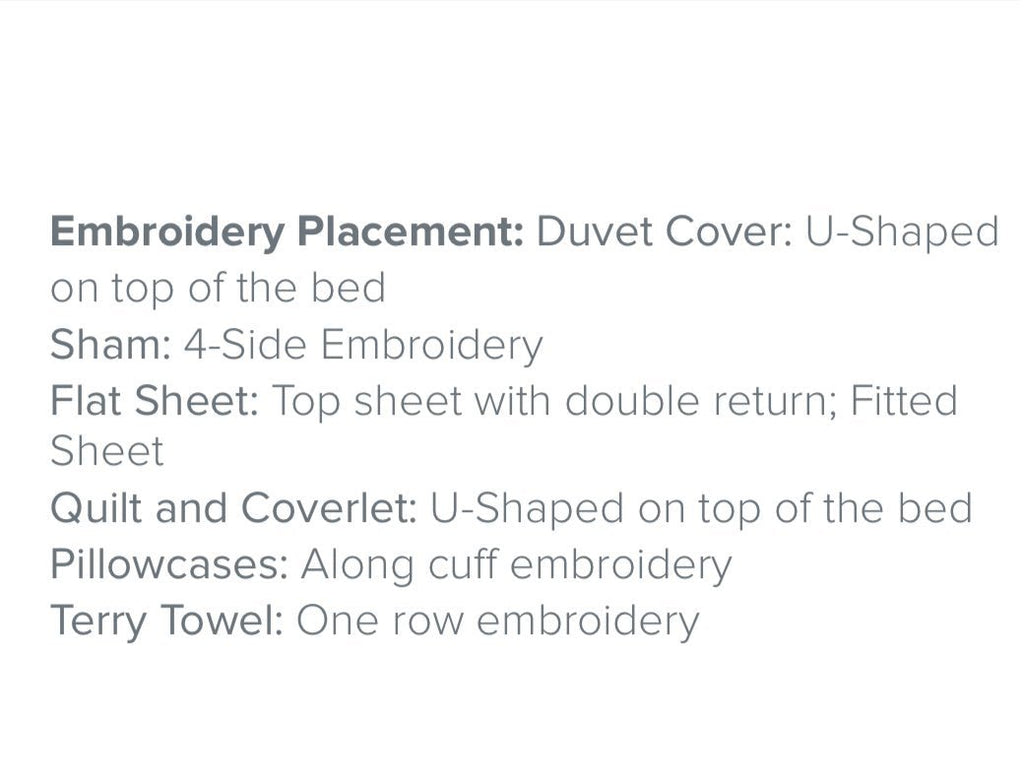 Monica Embroidery Bedding by Dea Linens