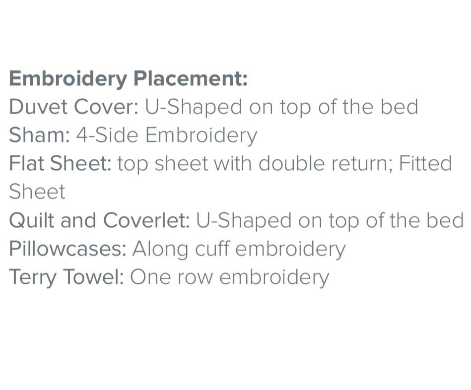 Ramages Embroidery Bedding by Dea Linens