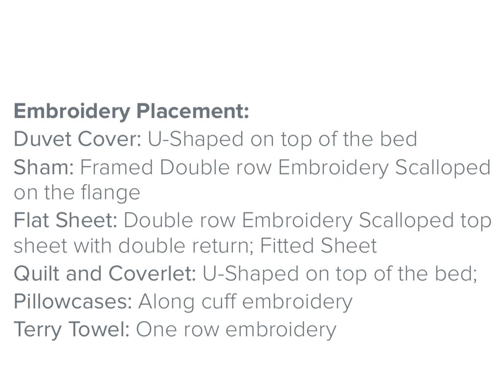 St. Malò Embroidery Bedding by Dea Linens