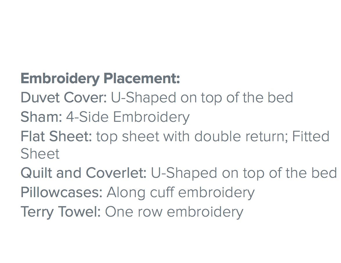 Urban Embroidery Bedding by Dea Linens