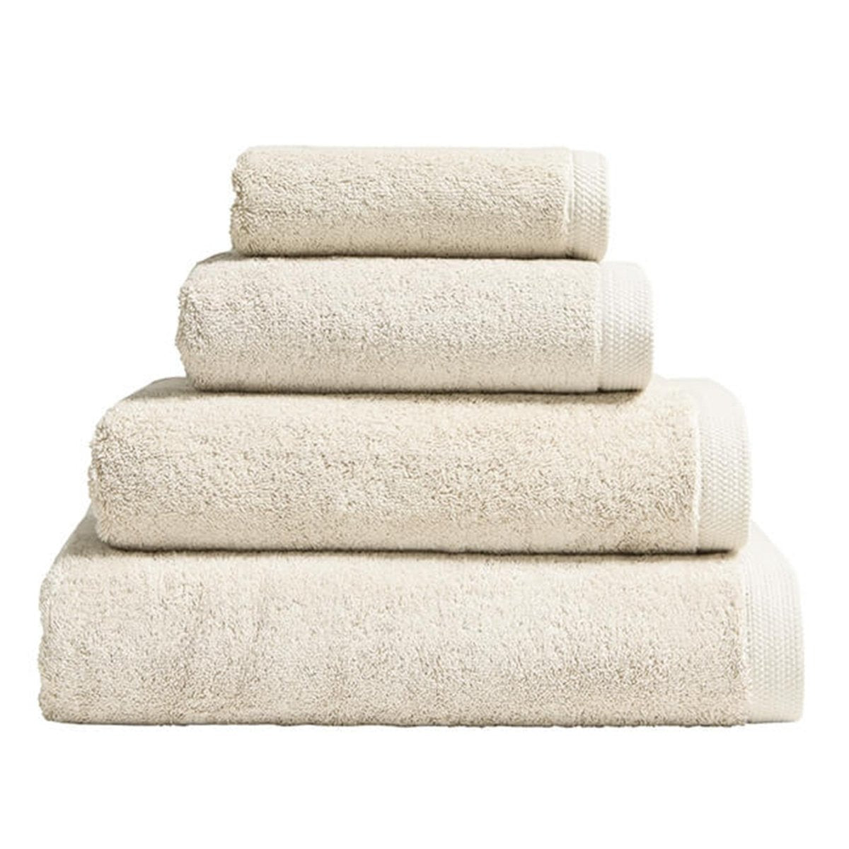 Essentiel Cream Bath Towels by Alexandre Turpault