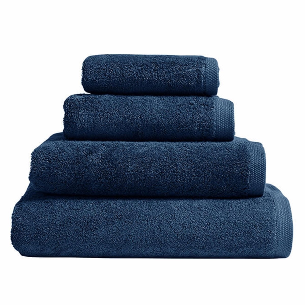 Essentiel Slate Blue Bath Towels by Alexandre Turpault