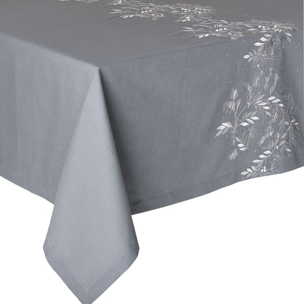 Saisons Dark Dove Tablecloth by Alexandre Turpault