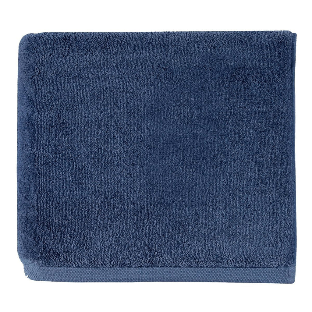 Essentiel Slate Blue Bath Towels by Alexandre Turpault