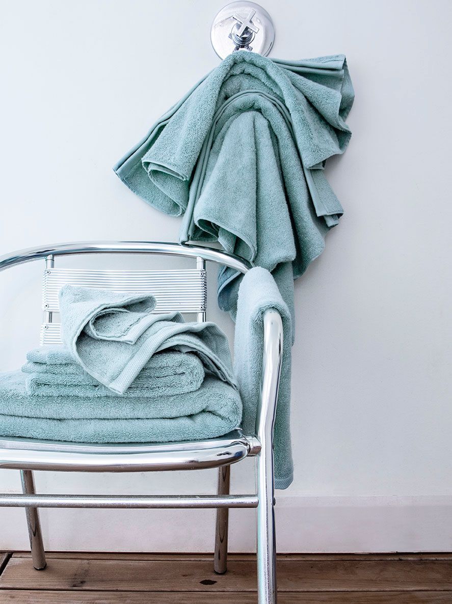 Essentiel Iceland Blue Bath Towels by Alexandre Turpault