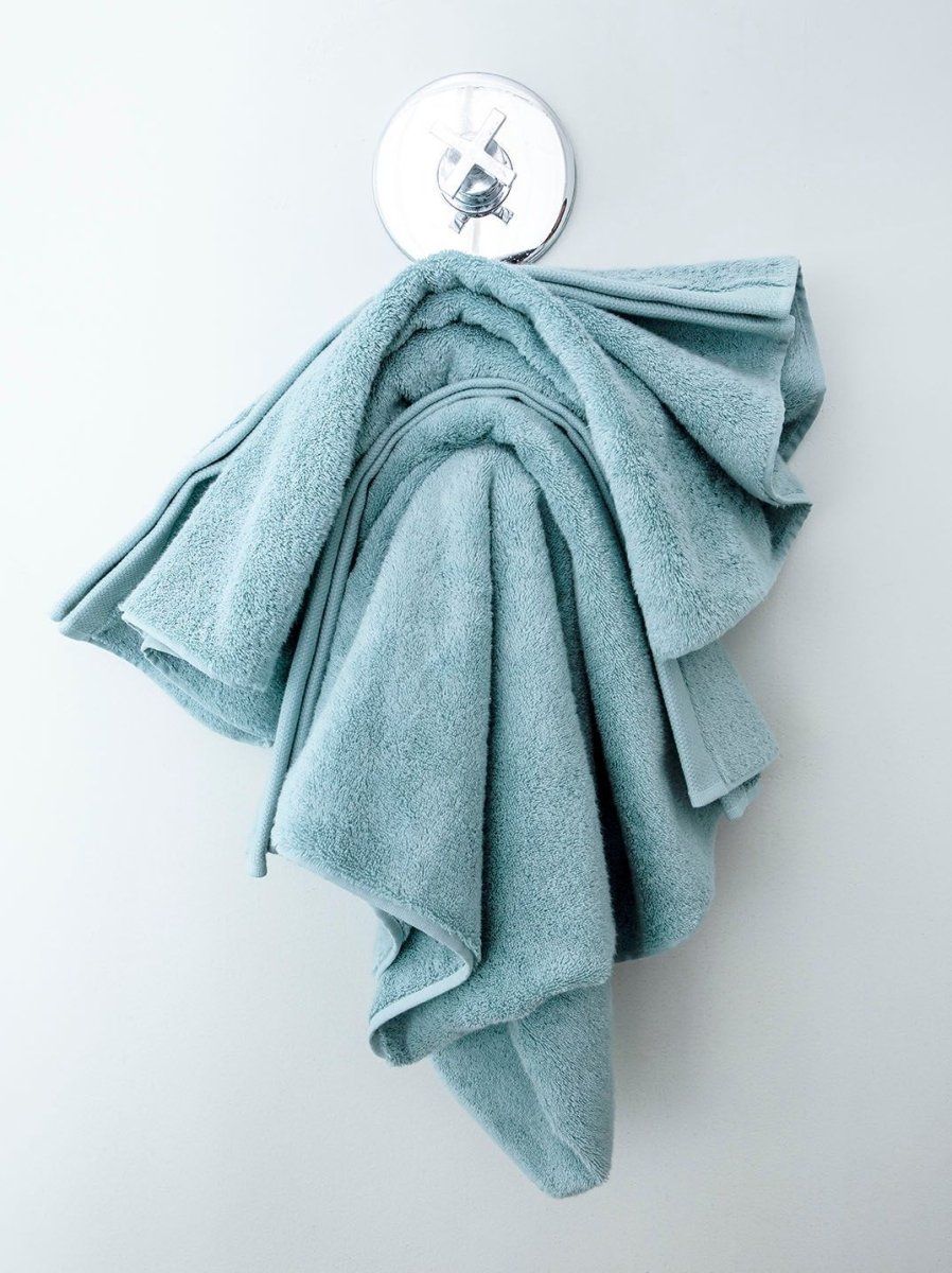 Essentiel Iceland Blue Bath Towels by Alexandre Turpault