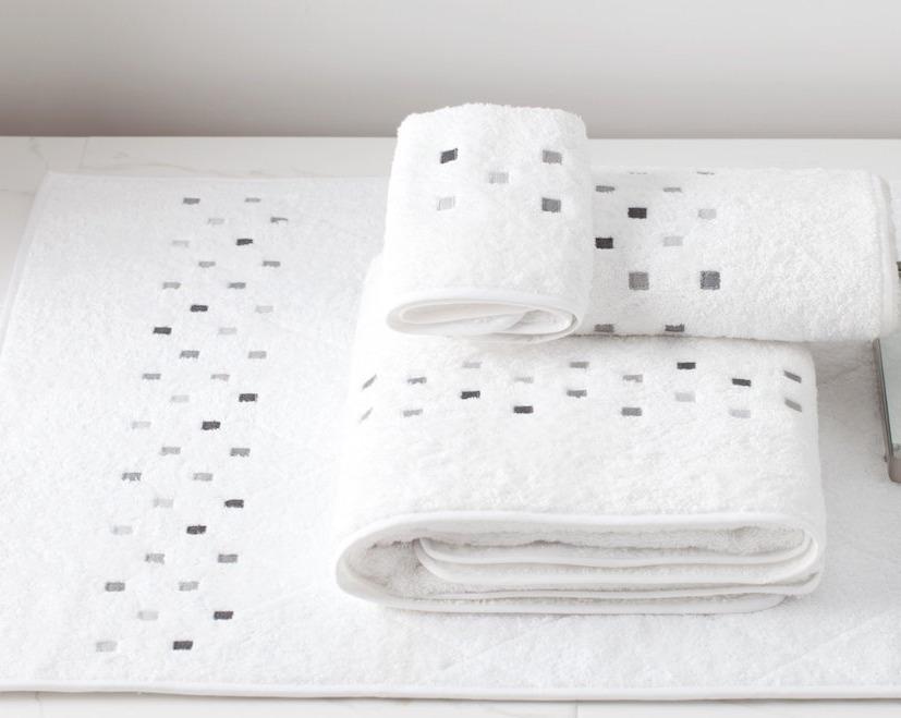 Minerva Embroidered Bath Towels by Dea Linens
