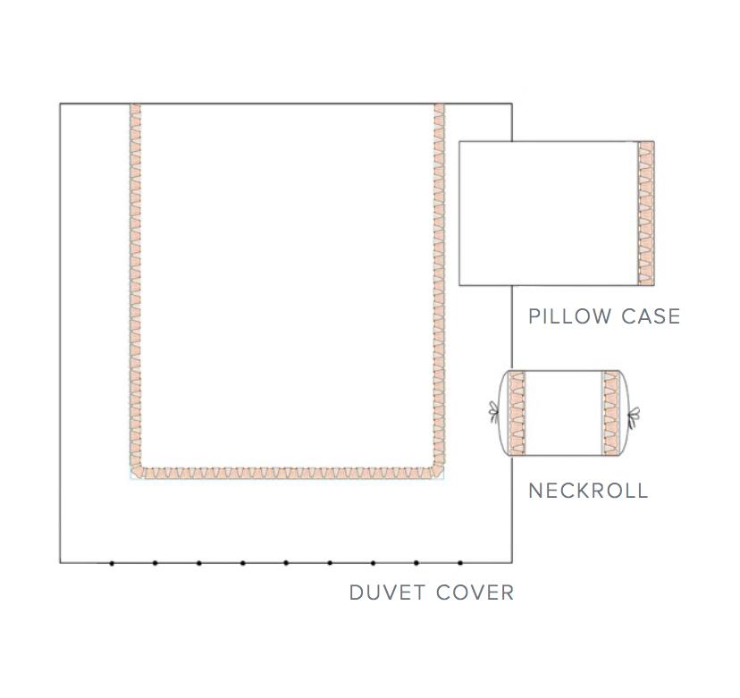 Olimpia Embroidery Bedding by Dea Linens